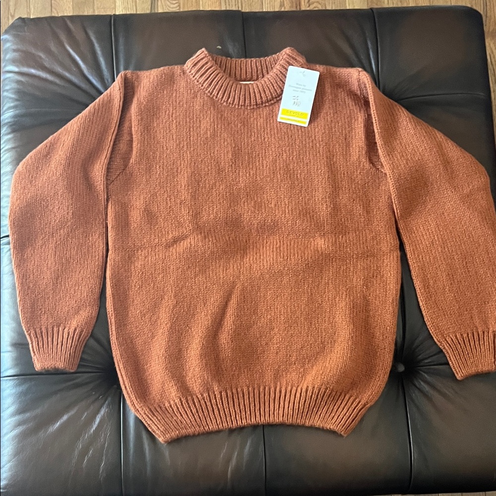 Devold of Norway Men's Rust Wool Sweater - NWT